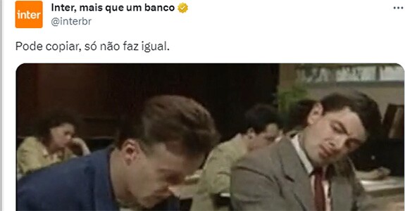 Banco Inter Faz Post Provocativo Ap S Mudan A Do Logo Do