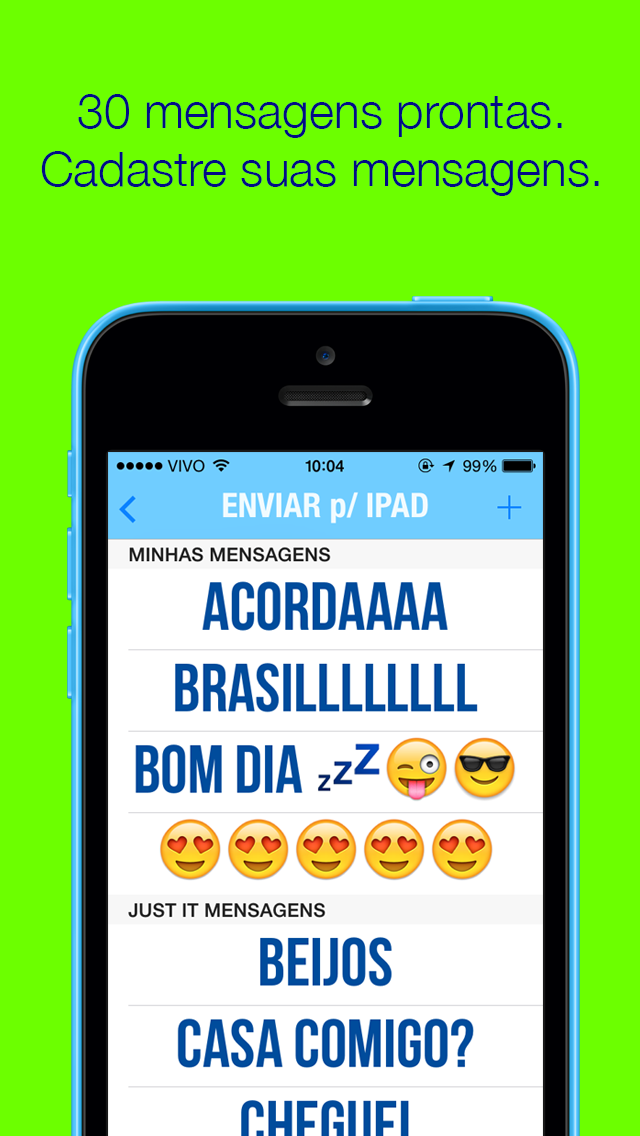 App permite envio de mensagens em apenas dois toques