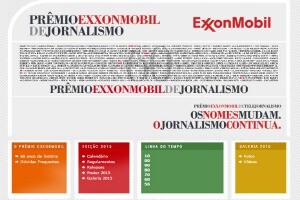 Homepage prêmio EXXonMobil 2015