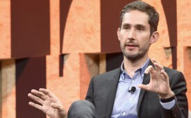 BEVERLY HILLS, CA - OCTOBER 03:  Co-Founder and CEO of Instagram Kevin Systrom speaks onstage during Vanity Fair New Establishment Summit at Wallis Annenberg Center for the Performing Arts on October 3, 2017 in Beverly Hills, California.  (Photo by Matt Winkelmeyer/Getty Images)