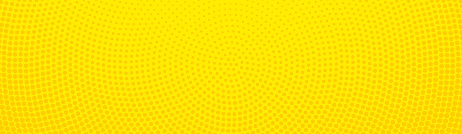 Yellow halftone spotted background