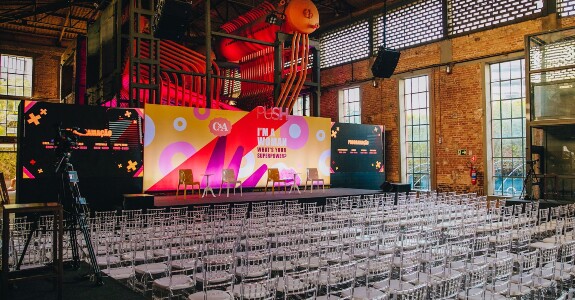 Palco do PUSH na Casa das Caldeiras, em São Paulo (Crédito: Divulgação)