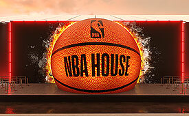 NBA House espera receber mais de 40 mil pessoas entre os dias 6 e 23 de junho (Crédito: Divulgação)