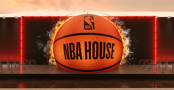 NBA House espera receber mais de 40 mil pessoas entre os dias 6 e 23 de junho (Crédito: Divulgação)