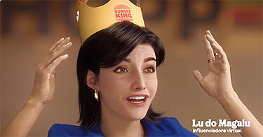 Lu, do Magalu, vira garota-propaganda do Burger King
