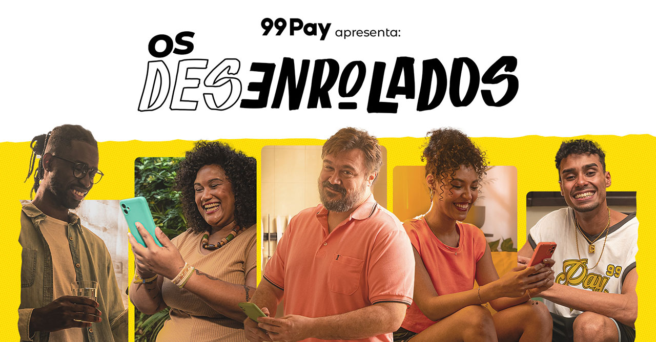 Campanha da 99Pay retrata situações cotidianas que envolvem dinheiro (Crédito: Divulgação)