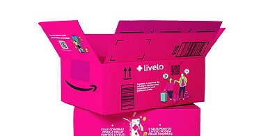 Amazon muda cor das caixas para rosa, em parceria com a Livelo