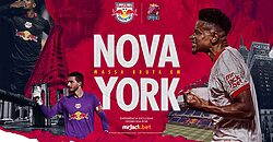 Red Bull Bragantino leva torcedores para Nova York