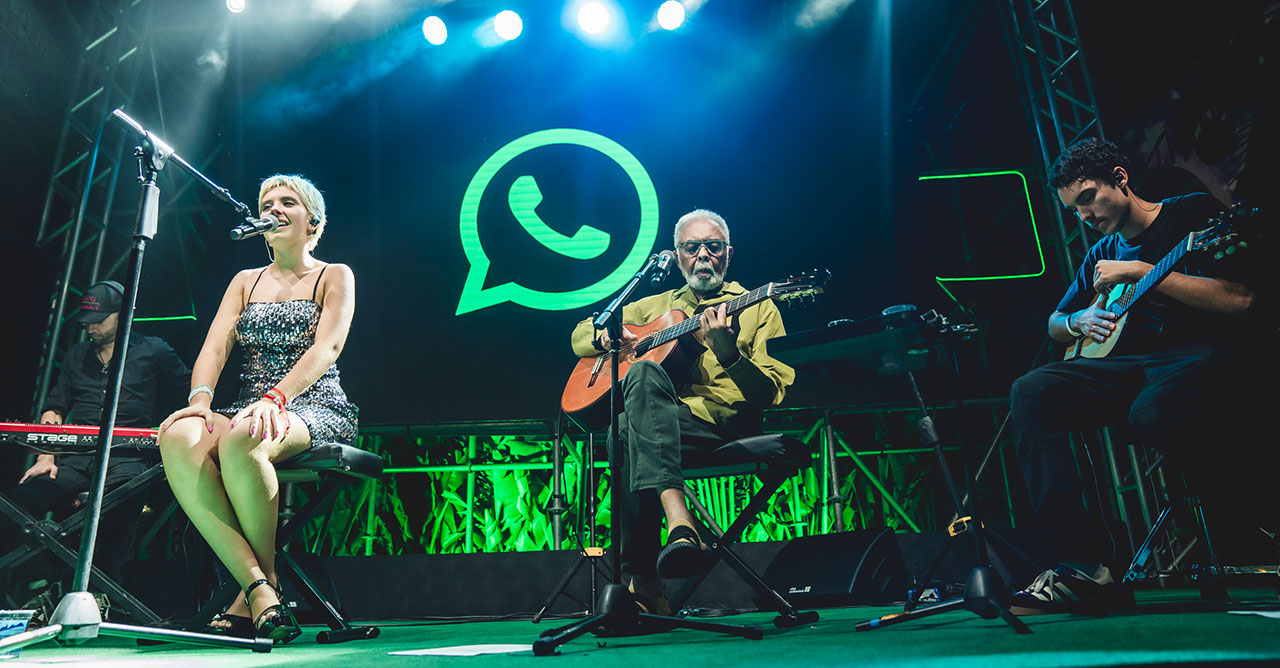 Whatsapp traz Flor e Gilberto Gil para falar sobre privacidade (Crédito: Divulgação)