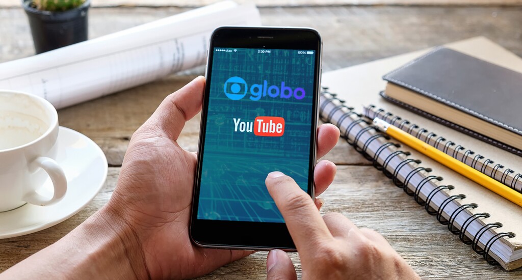 Globo refuta afirmação do YouTube de que tem mais público do que a TV aberta (Crédito: Shutterstock e Reprodução)