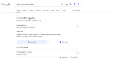 Google lança recurso para auxiliar vítimas de violência doméstica