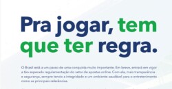 Campanha destaca os passos da regulamentação das apostas online