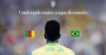 No Dia da Consciência Negra, CBF exalta a ancestralidade de Vinicius Jr