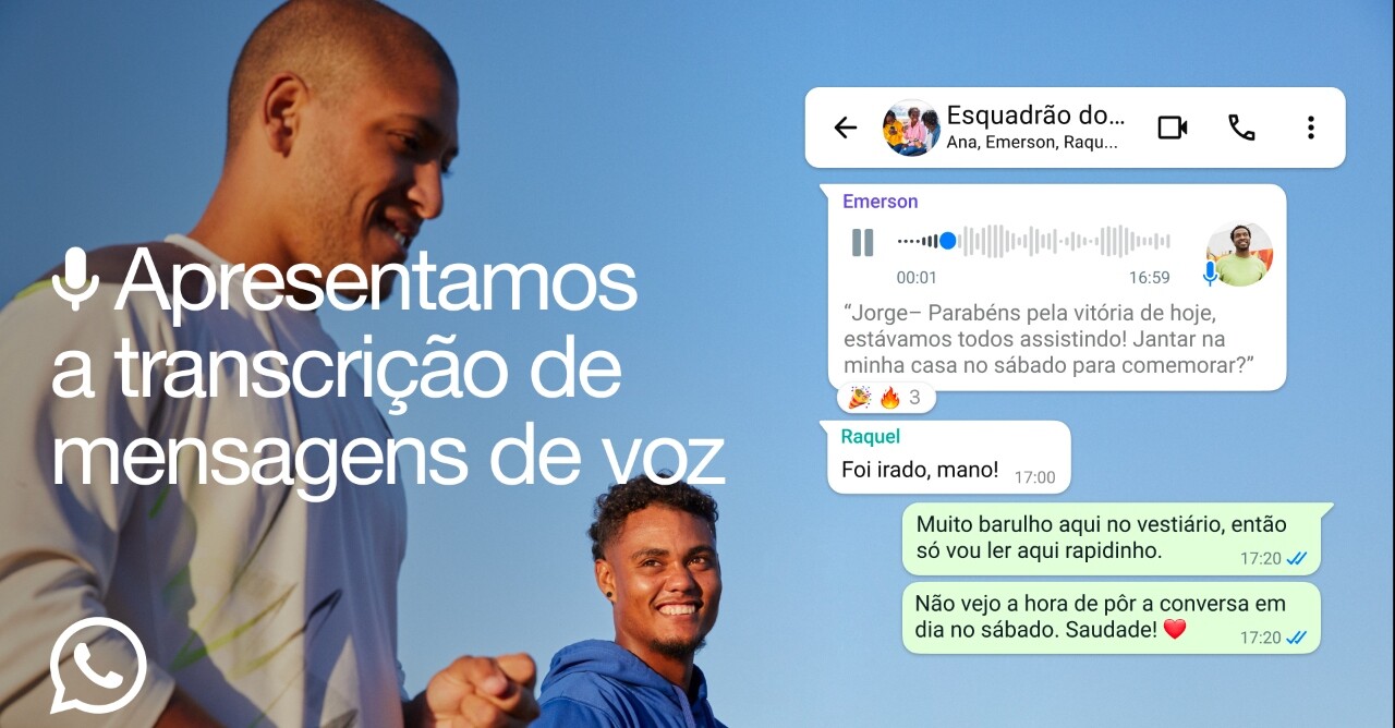 WhatsApp lança transcrição de áudio