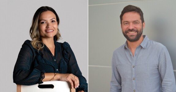 Camila Leães é vice-presidente de produtos e Rafael Carvalho é diretor de publicidade do Grupo OLX