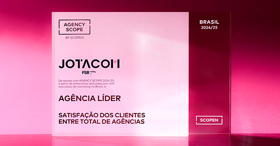 Jotacom, eleita a Melhor Agência do Brasil pelo Agency Scope