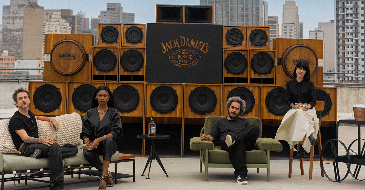 Marcelo D2, Xênia França, Chuck Hipolitho e Carol Navarro protagonizam comunicação de Jack Daniel's (Crédito: Divulgação)