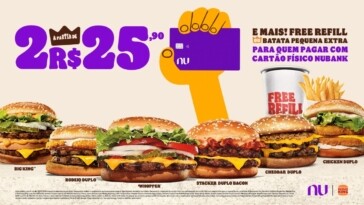 Burger King e Nubank irão compartilhar espaço na Avenida Paulista