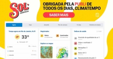 Cerveja Sol passa a ser ícone na previsão do Climatempo