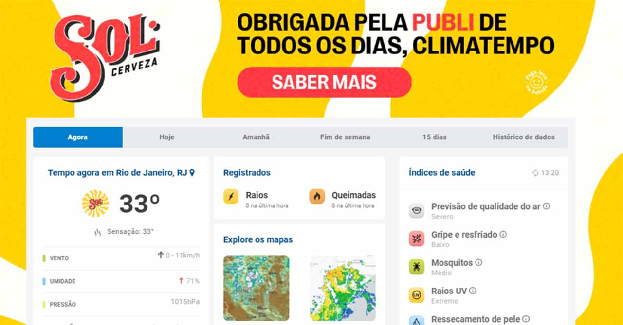 Cerveja Sol Climatempo