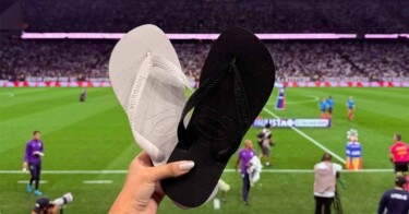 Havaianas faz ‘chinelaço’ em jogo do Corinthians como resposta a ex-presidente