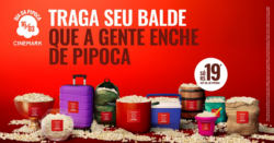 Dia da Pipoca: Cinemark oferece baldes de até 10 litros por R$19